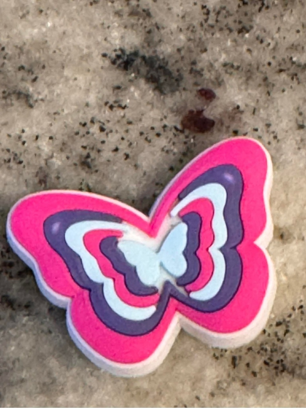 CROCS Pink Purple Butterfly Charm